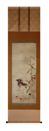 島崎柳塢 『猫』