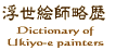 �����G�t�����@Dictionary of Ukiyo-e painters