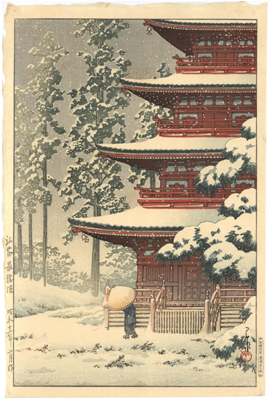 �쐣�b���@Kawase Hasui�@�w���{���i�W�@�����{�ҁ@�O�O�ŏ��@�x