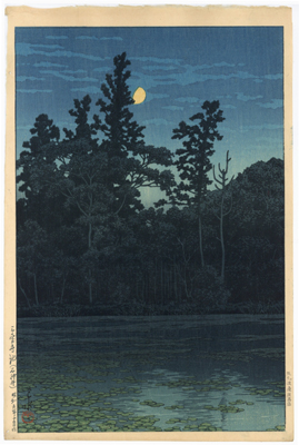 �쐣�b���@Kawase Hasui�@�w�O�󎛒r�@(�ΐ_��)�x