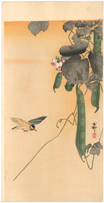 ������絁@Ohara Koson�@�w�Ȃ����ɏ��ׁx