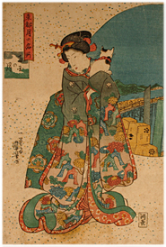 国芳 Kuniyoshi 『東都月の名所 両国の月』