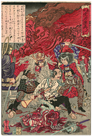 暁斎 Kyosai 『応需暁斎楽画十一号 或喇叭の者〜』‐戊辰戦争・彰義隊‐
