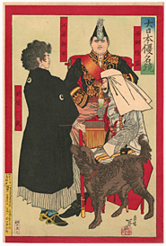 年信 Toshinobu 『大日本優名鏡 西郷隆盛・江藤新平・前原一誠』