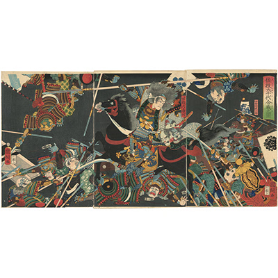 国綱 「佐枝犬千代合戦之図」