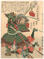 芳幾 Yoshiiku 『太平記英勇傳　福島左衛門太夫正則』-福島正則-