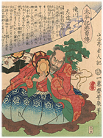 芳幾 Yoshiiku 『太平記英勇傳　滝川左近一益』-滝川一益-