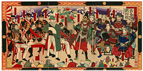 国利 Kunitoshi 『朝鮮関係大日本古今武功競』