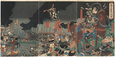 国綱 「天目山勝頼討死ノ図」