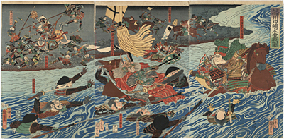 歌川国芳　Kuniyoshi　『武田上杉川中嶋大合戦図』