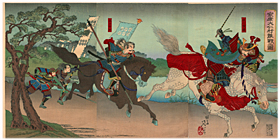 延一 Nobukazu 『家康大仁村難戦之図』-真田幸村・徳川家康-