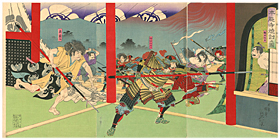 延一　Nobukazu　『本能寺焼討之図』-本能寺の変-