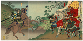 延一 Nobukazu 『佐久間盛政秀吉ヲ襲フ』‐賤ヶ岳の戦い‐