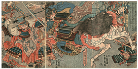 貞秀　Sadahide 『川中島合戦』－武田信玄・上杉謙信－