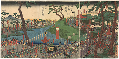 貞秀 「武田信玄川中島勝戦帰陣行列之図」