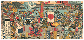 貞秀 Sadahide 『川中嶋大合戦之図』-風林火山-