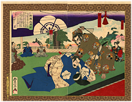 豊宣　Toyonobu　『新撰太閤記　明智の讒言　織田信長・明智光秀』