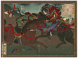 豊宣 Toyonobu 『新撰太閤記　桶狭間合戦』-前田利家-