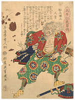 芳幾 Yoshiiku 『太平記英勇傳　松永弾正久秀』-平蜘蛛釜・謀反-