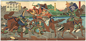 芳形 Yoshikata 『早枝犬喜代勇戦高名之図』-前田利家-