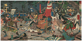 芳員 Yoshikazu 『太平記大合戦』-桶狭間の戦い-