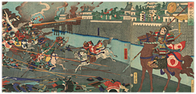 芳虎 Yoshitora 『太平記大合戦』-大坂の陣・後藤又兵衛-