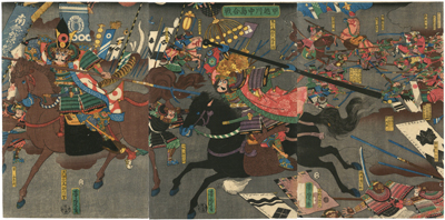 歌川芳虎　Yoshitora　『甲州川中島合戦』