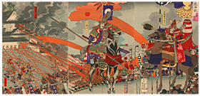 芳虎 Yoshitora 『太平記　四国征伐』‐加藤清正‐