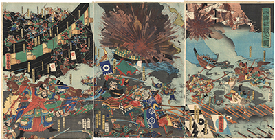 芳虎 「三韓征伐之図」