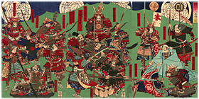 芳虎 Yoshitora 『徳川十六善神』-徳川十六神将-