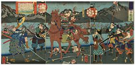 芳年 Yoshitoshi 『桶狭間大合戦之図』‐前田利家・桶狭間の戦い‐