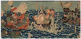 芳年 Yoshitoshi 『川中嶋大合戦之図』‐川中島の戦い‐