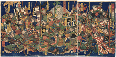 芳艶 「川中嶋大合戦越後方二十四性揃」