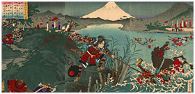 東江 Toukou 『富士川大合戦図』-秀吉-